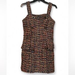 J.O.A. Multicolor Tweed Mini Dress